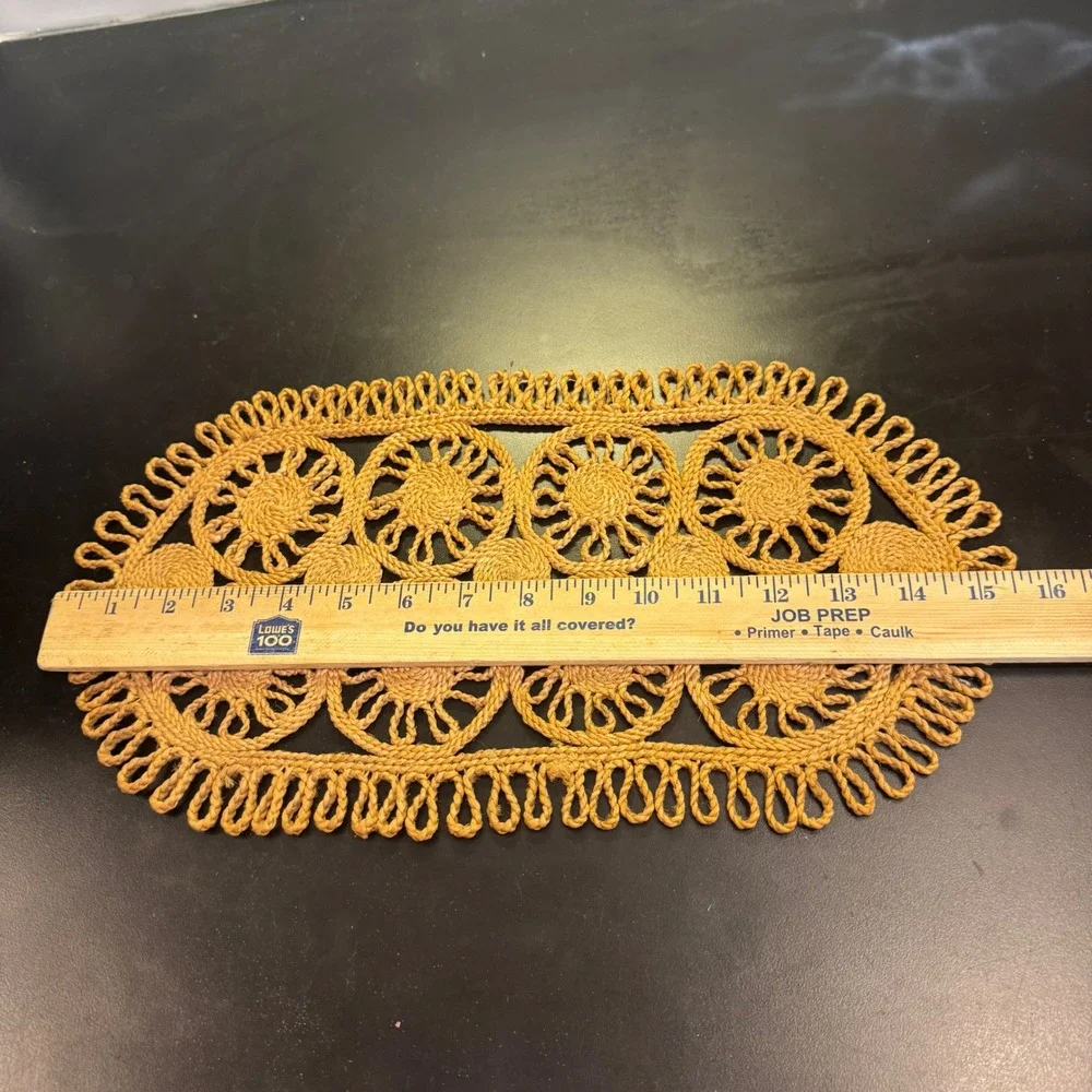Vintage Woven Straw Table Runner hot mat  15.5